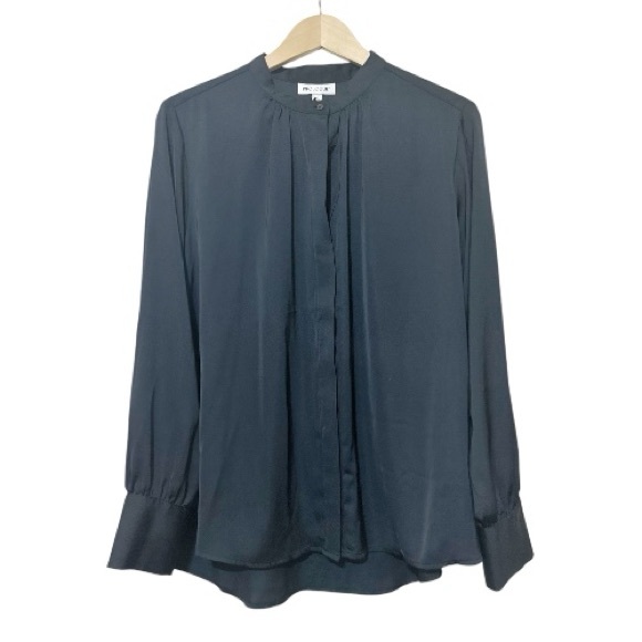 Prologue Tops - Prologue Black Satin Button Down Women’s Top NEW - Size XXL